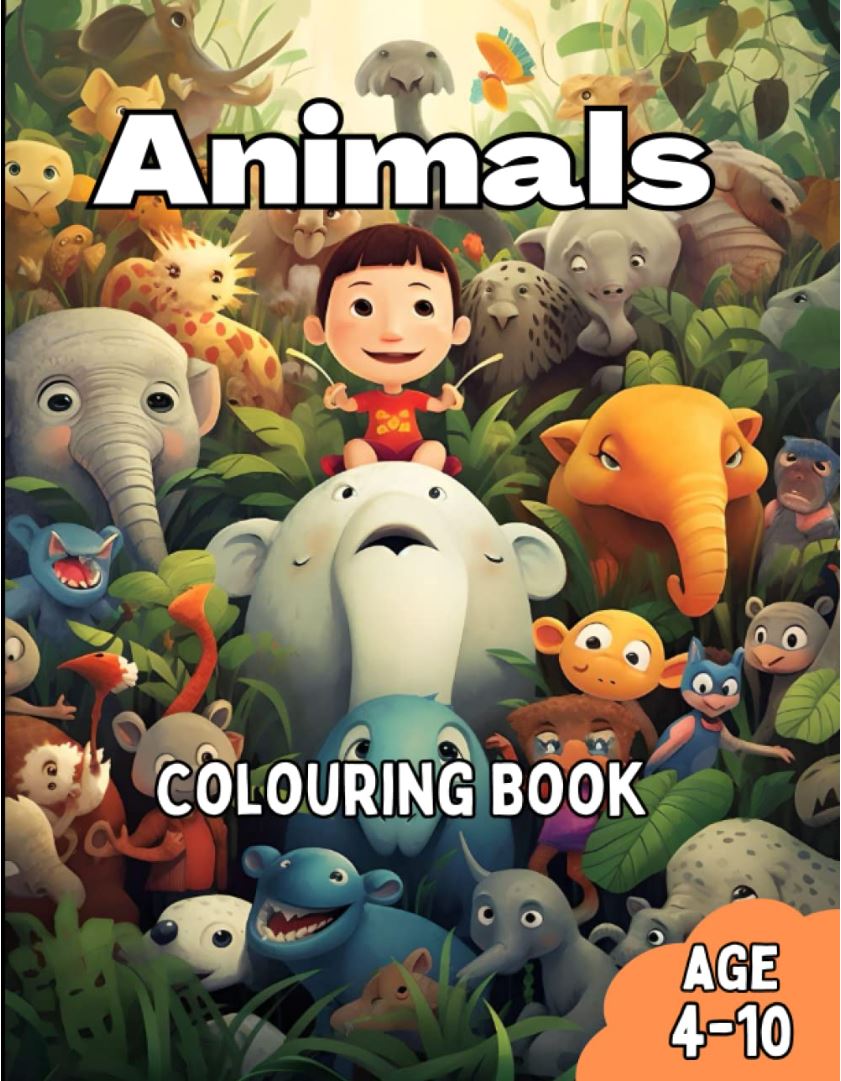 animals Colouring book by sen mack